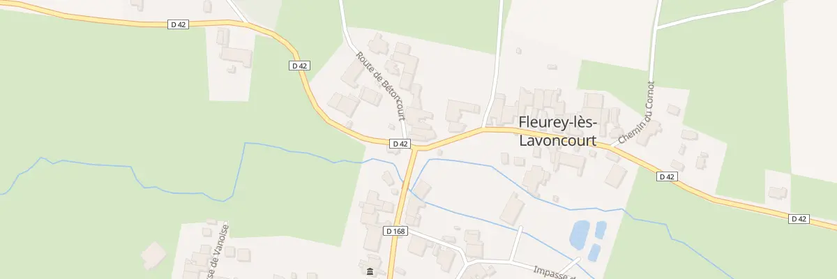 Plan du 1 Rte de Vauconcourt à Fleurey-lès-Lavoncourt