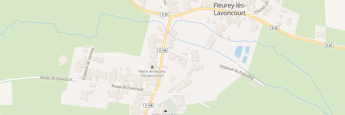 Plan du 7 Rte de Renaucourt à Fleurey-lès-Lavoncourt