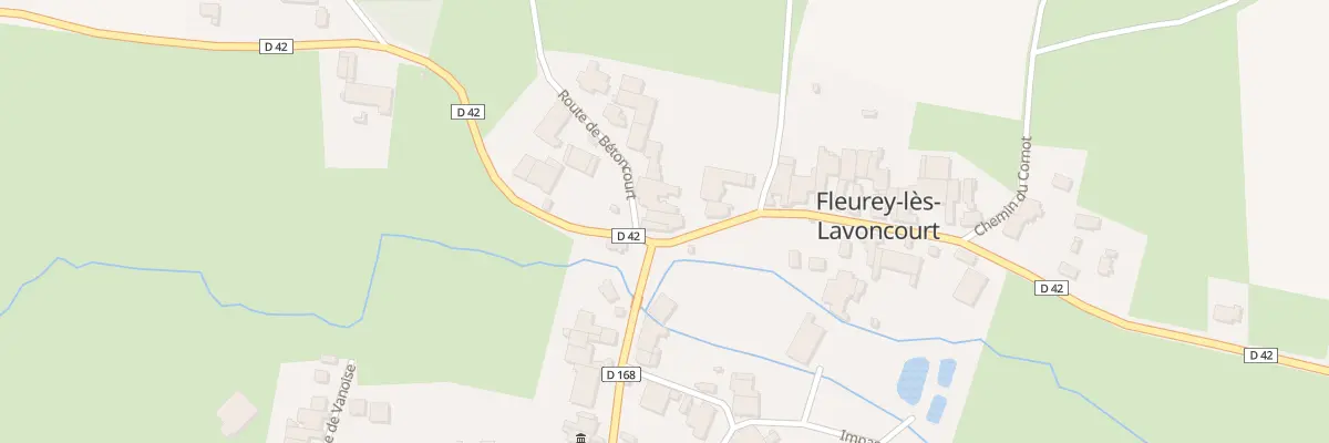 Plan du 3 Rte de Vauconcourt à Fleurey-lès-Lavoncourt