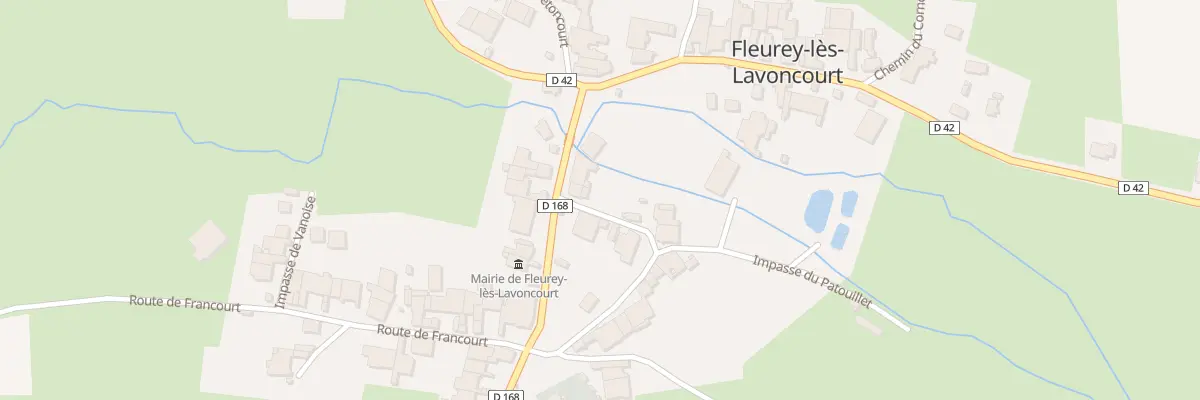 Plan du 5 Rte de Renaucourt à Fleurey-lès-Lavoncourt