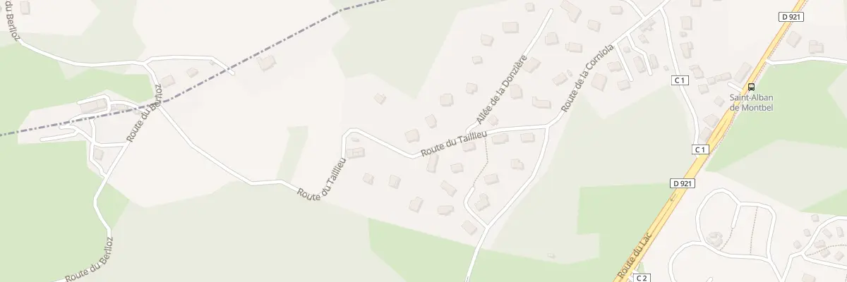 Plan du 164 Rte du Taillieu à Saint-Alban-de-Montbel