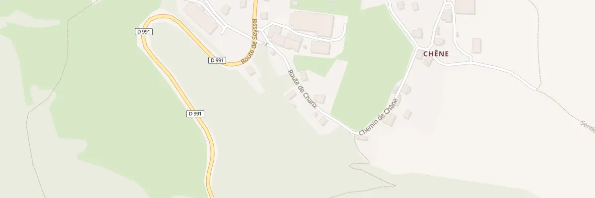 Plan du 2 Rte de Charix à Chanay