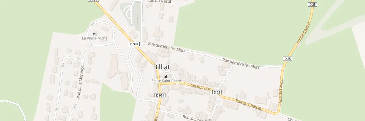 Plan du 13A Rue de la Mairie à Billiat