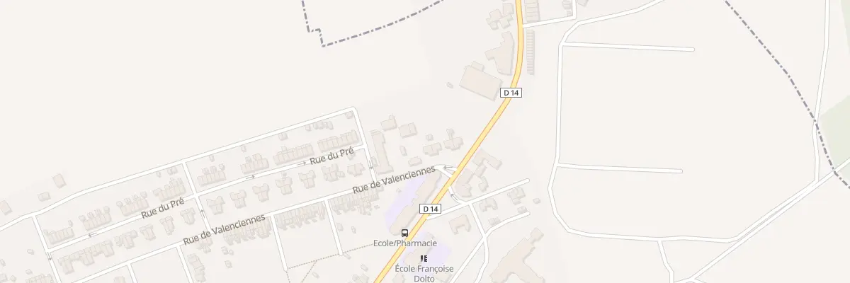 Plan du 8 Rue de Valenciennes à Joudreville