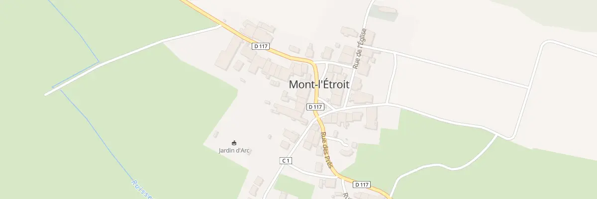 Plan du 1B Rue Saint Rémy à Mont-l’Étroit