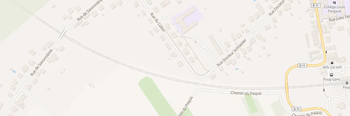 Plan du 5 Rue du Luton à Foug