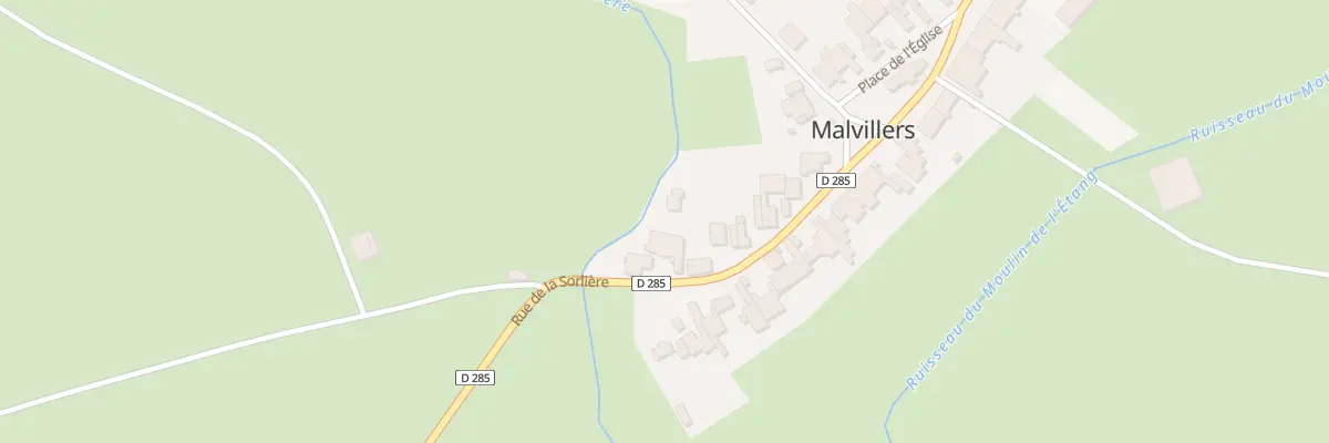 Plan du 18 Rue de la Sorliere à Malvillers