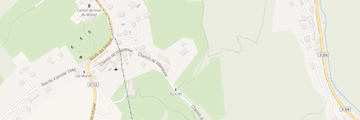 Plan du 17 Che de Villeneuve à Gières