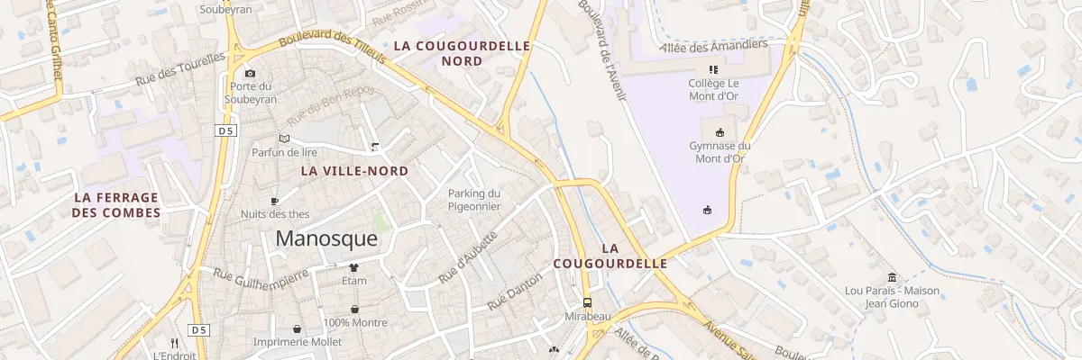 Plan du 54 Bd des Tilleuls à Manosque