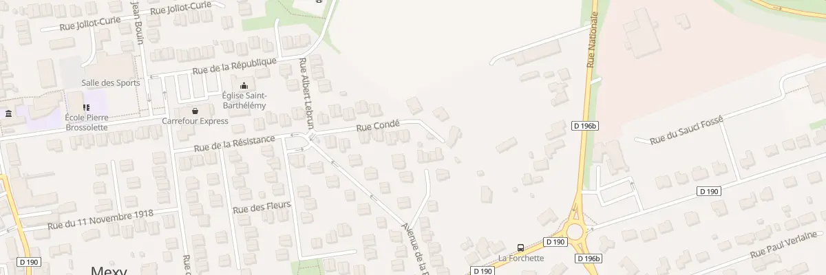 Plan du 24 Rue Condé à Mexy