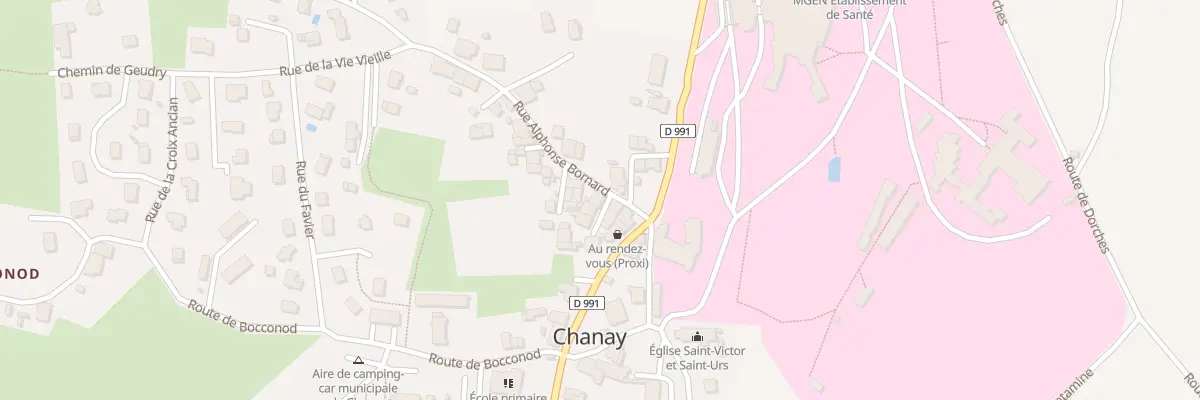 Plan du 2 Imp Lafontaine à Chanay