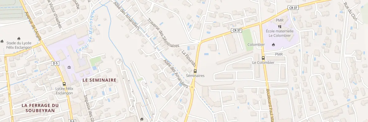 Plan du 9016 Bd des Cougourdelles à Manosque