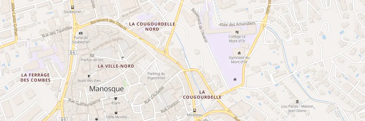 Plan du 45 Bd des Tilleuls à Manosque