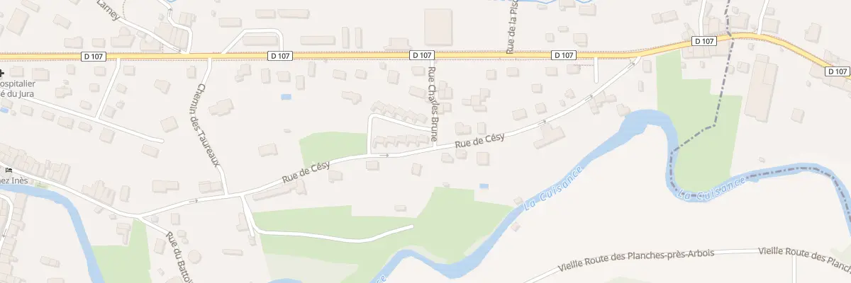 Plan du 16 Rue de Césy à Arbois