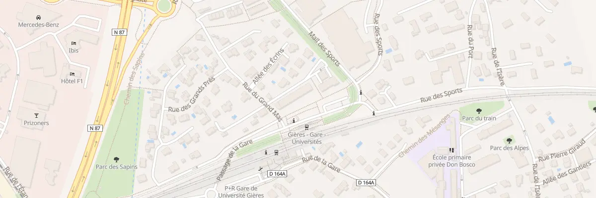 Plan du 2 All de Combeloup à Gières