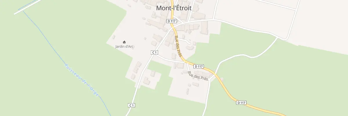 Plan du 5 Rue des Prés à Mont-l’Étroit