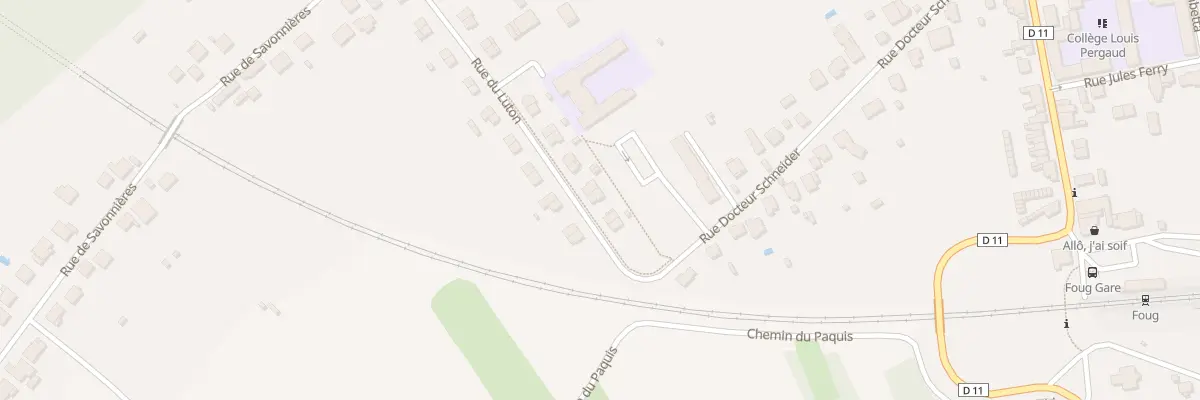 Plan du 6 Rue du Luton à Foug
