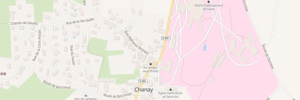 Plan du 2 Rue Alphonse Bornard à Chanay