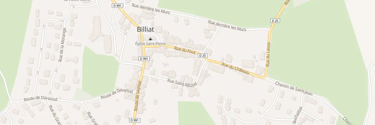 Plan du 16 Rue du Four à Billiat