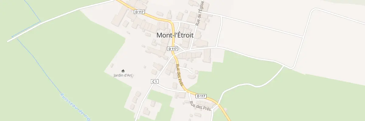 Plan du 2 Pl des Tilleuls à Mont-l’Étroit
