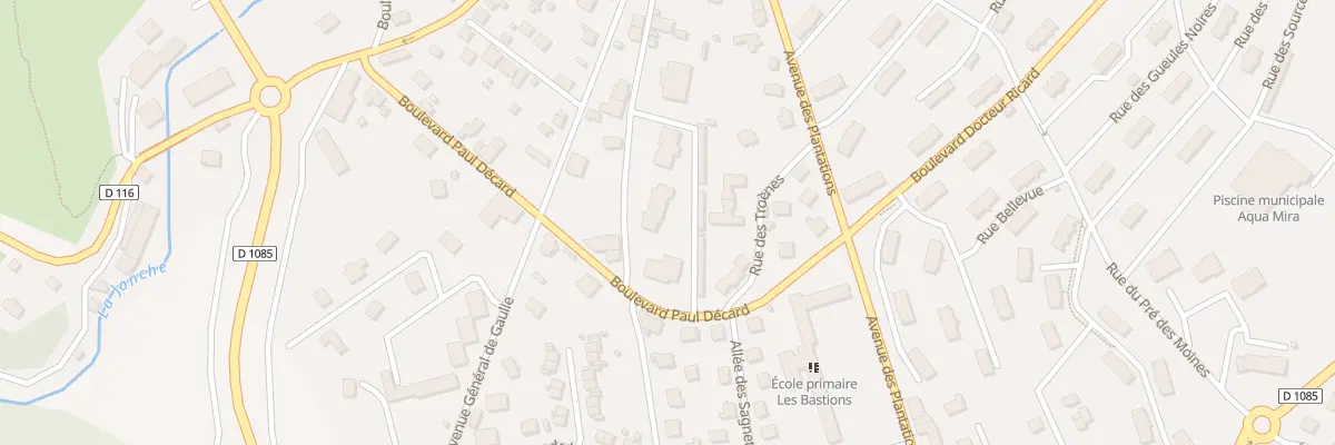 Plan du 4 Bd Paul Décard à La Mure