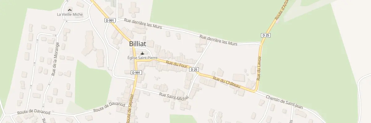 Plan du 13 Rue du Four à Billiat