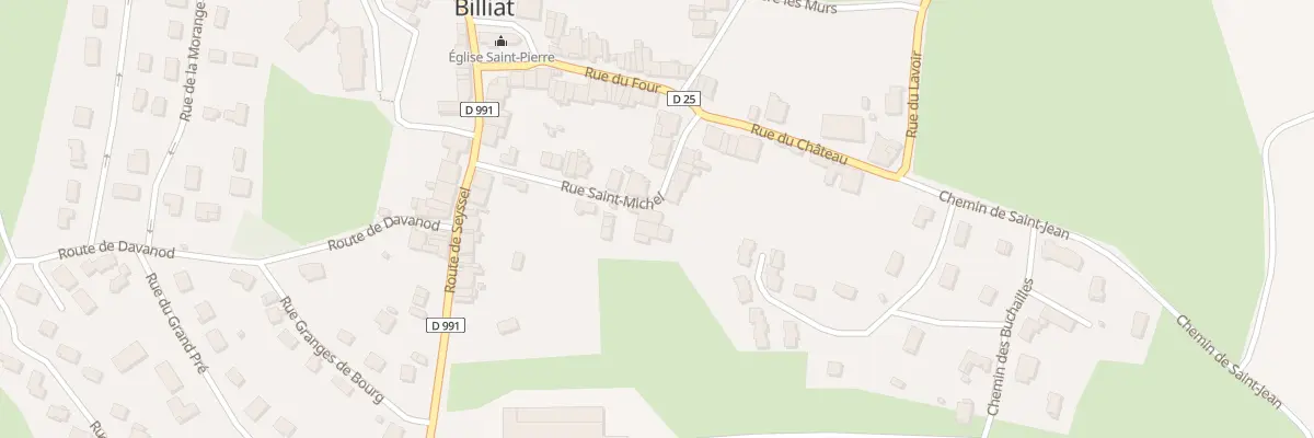 Plan du 8 Rue St Michel à Billiat