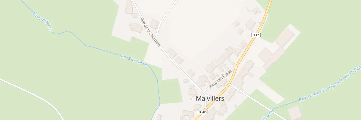 Plan du 6 Rue de la Charriere à Malvillers