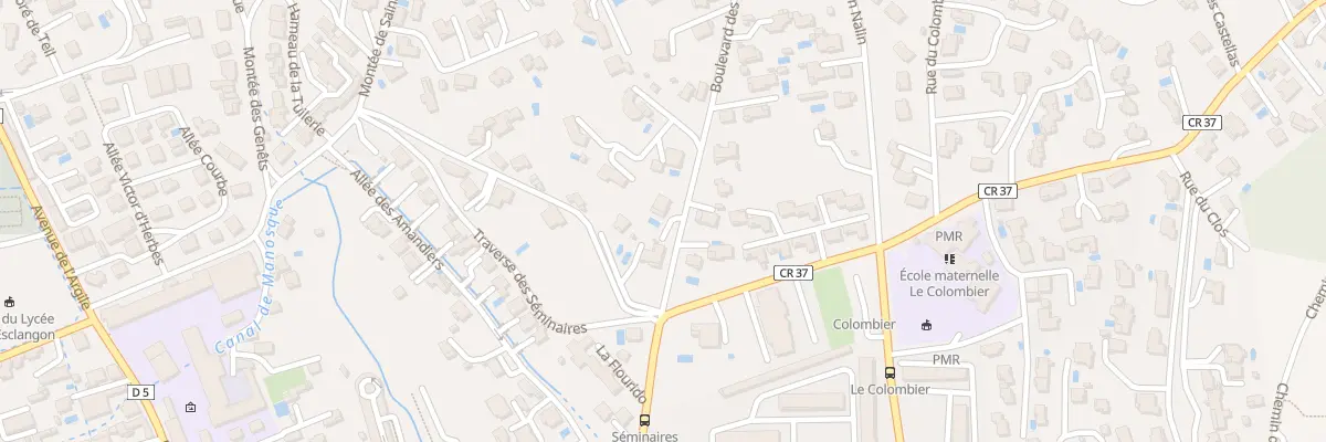 Plan du 465 Bd des Cougourdelles à Manosque
