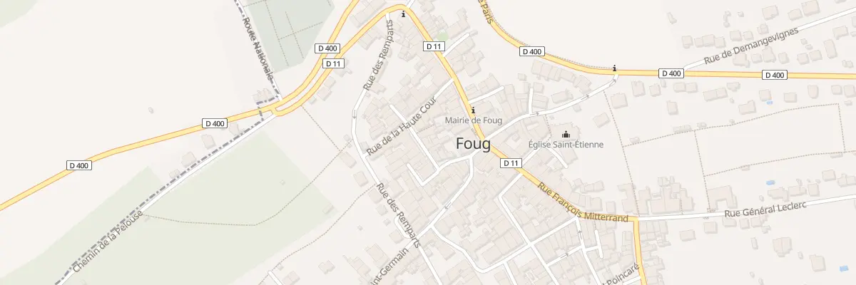 Plan du 6 Rue de la Caserne Vauban à Foug