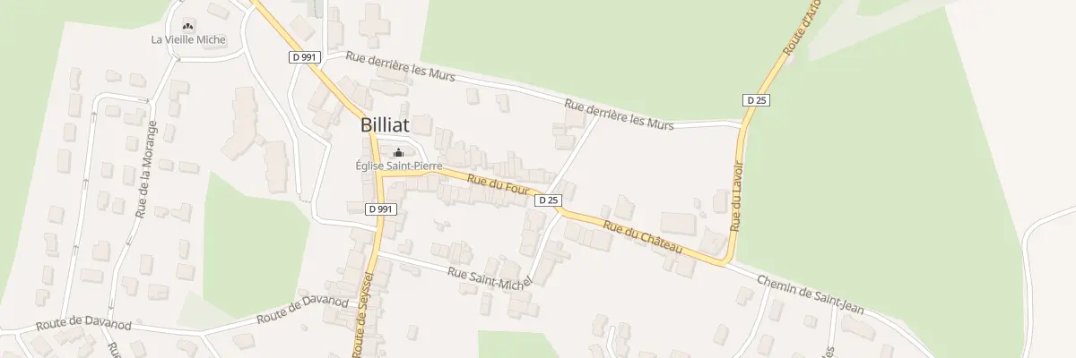 Plan du 17 Rue du Four à Billiat