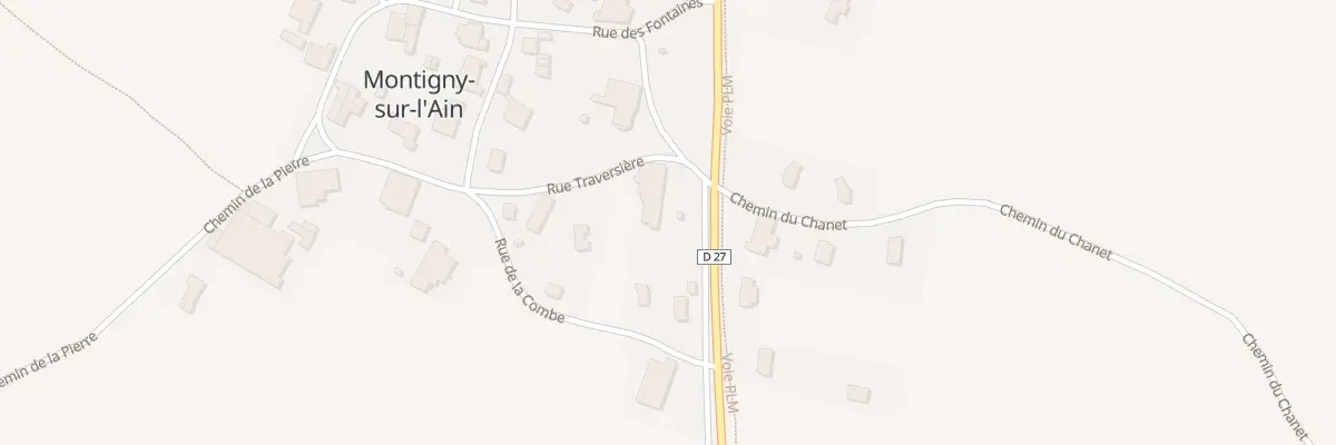 Plan du 16 Rue des Jeux à Montigny-sur-l’Ain
