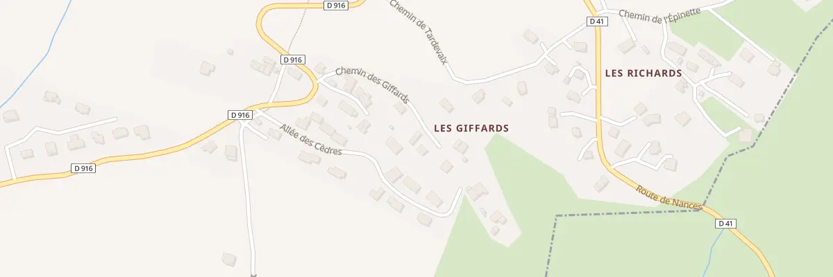 Plan du 164 Che des Giffards à Novalaise
