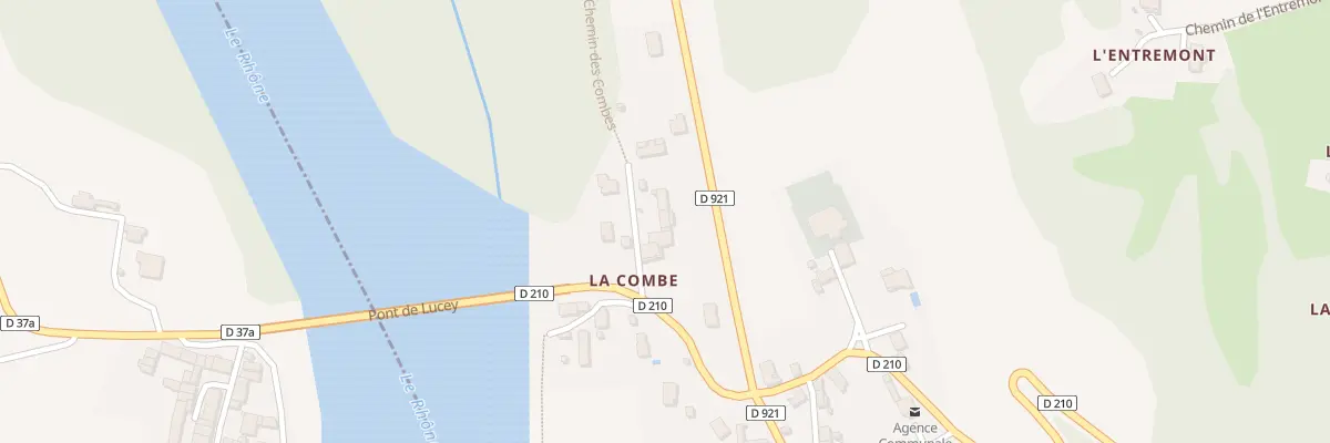 Plan du 497 Rte du Haut Rhône à Lucey