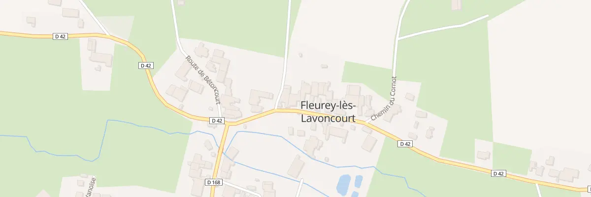 Plan du 11 Rte de Vauconcourt à Fleurey-lès-Lavoncourt