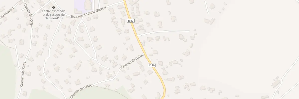 Plan du 361 Rte de la Sainte Baume à Nans-les-Pins