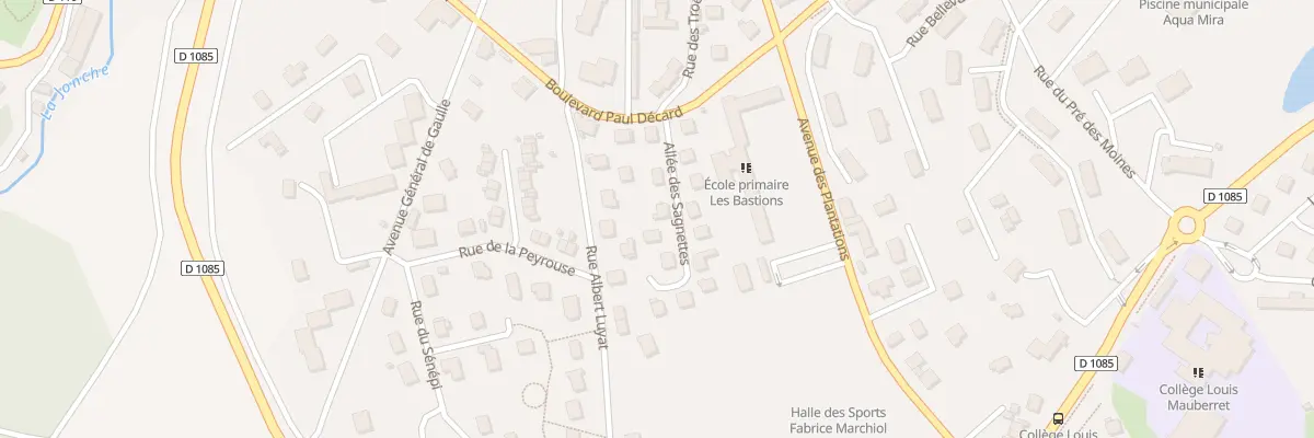 Plan du 8 All des Sagnettes à La Mure