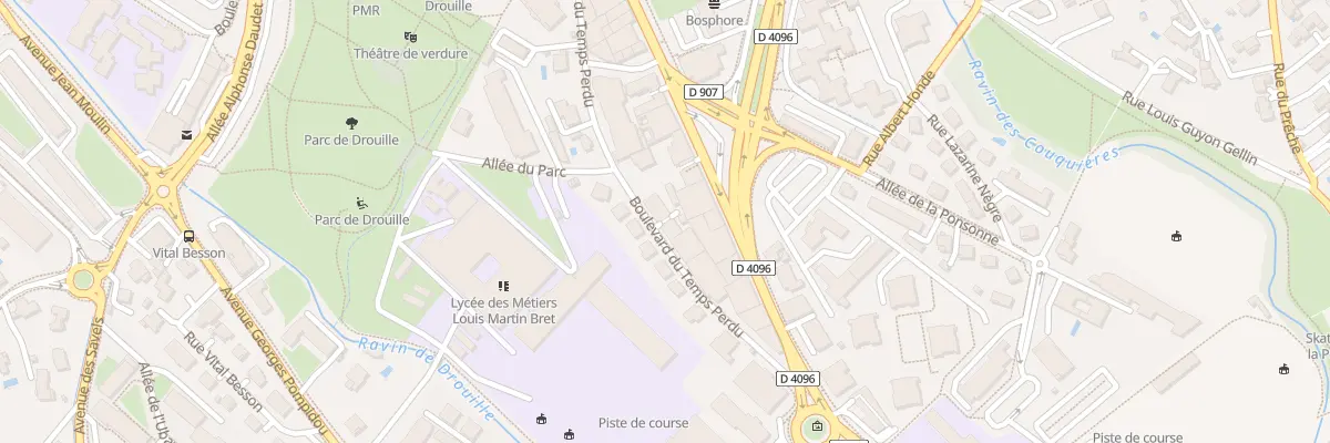Plan du 313 Bd du Temps Perdu à Manosque