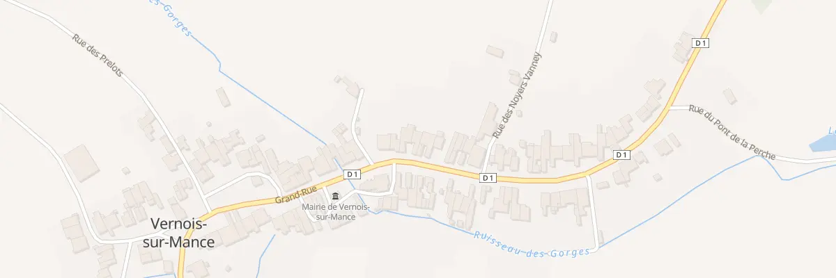Plan du 25 Gr Grande Rue à Vernois-sur-Mance