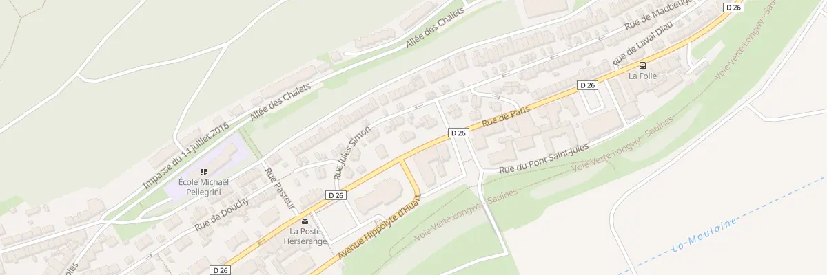 Plan du 139 Rue de Paris à Herserange