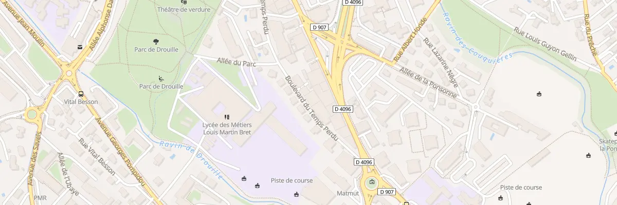 Plan du 333 Bd du Temps Perdu à Manosque