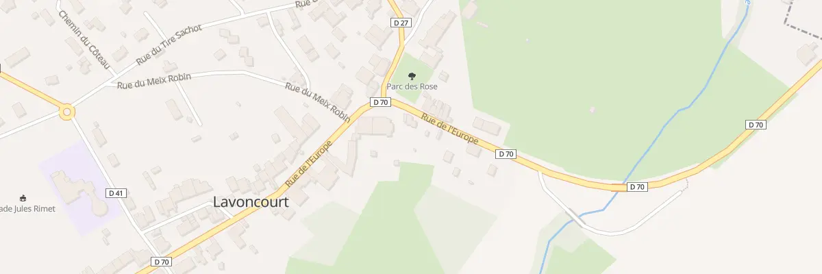 Plan du 48 Rue de l’Europe à Lavoncourt