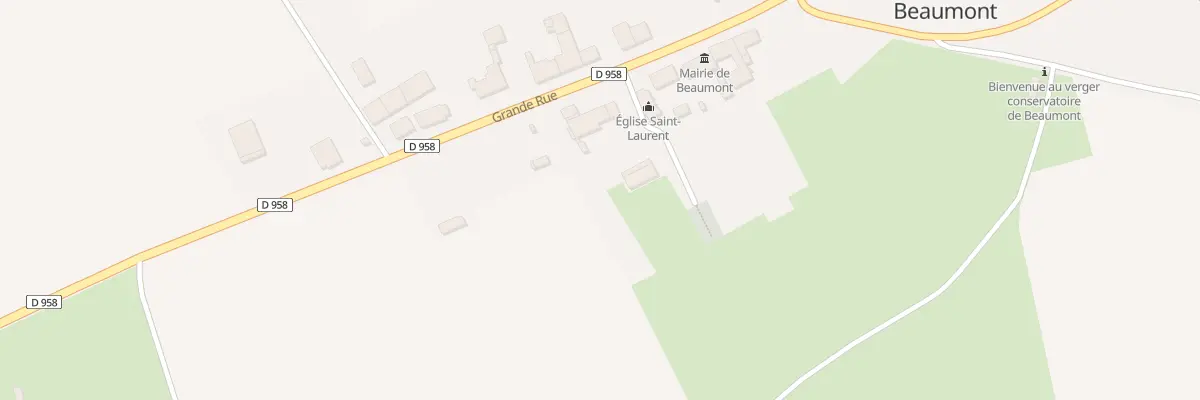 Plan du 18 Gr Grande Rue à Beaumont