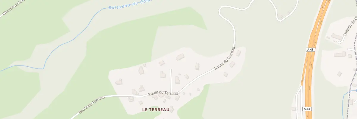 Plan du 74 Che du Buinon à Novalaise