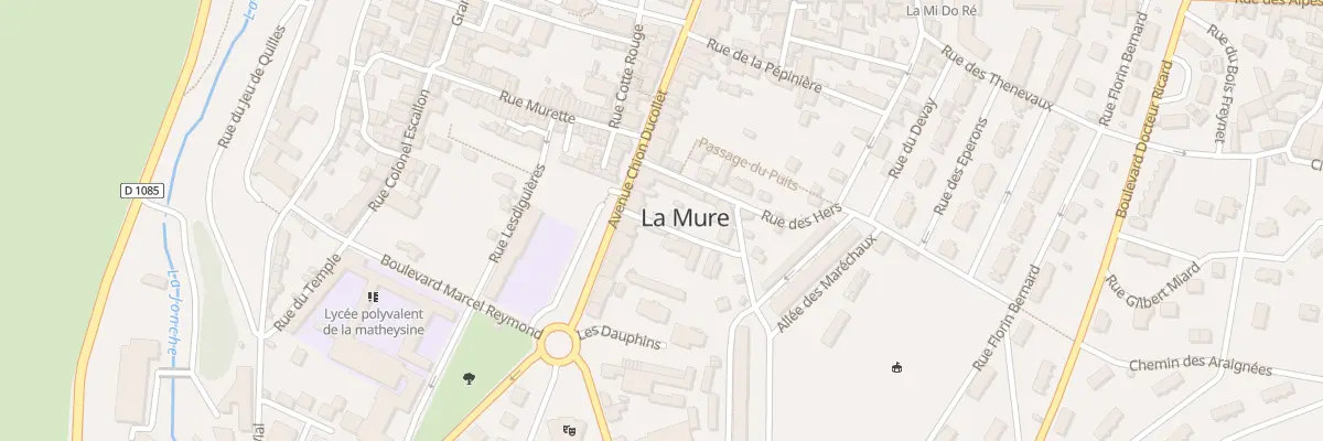 Plan du 1 Rue des Bastions à La Mure