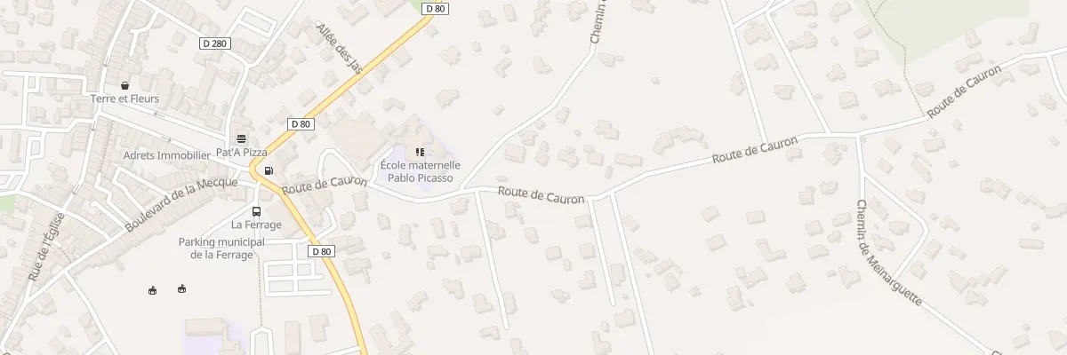 Plan du 251 Rte de Cauron à Nans-les-Pins