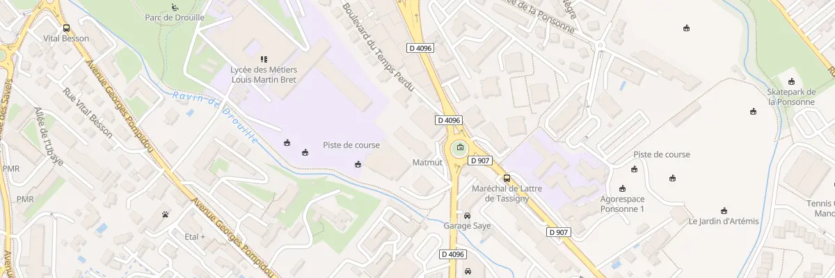 Plan du 33 Bd du Temps Perdu à Manosque