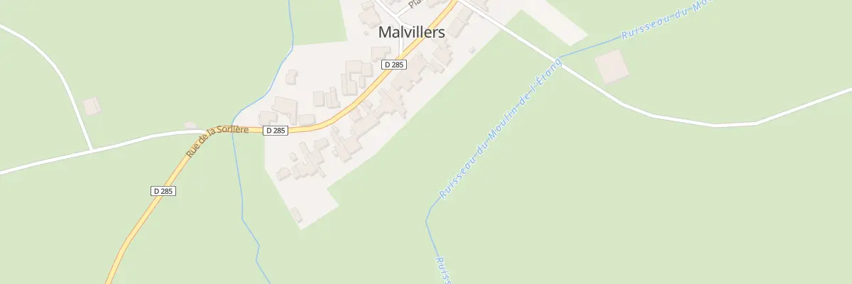 Plan du 7 Rue de la Sorliere à Malvillers