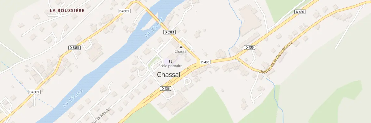 Plan du 1 Pl de la Mairie Chassal à Chassal-Molinges