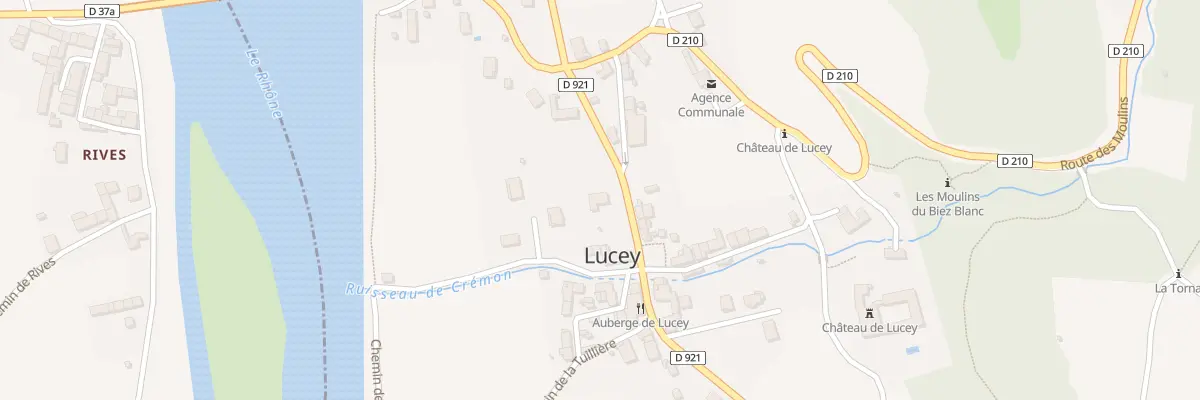 Plan du 239 Rte du Haut Rhône à Lucey